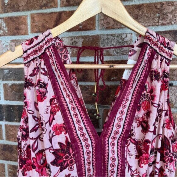 Kate Spade *  Sleeveless Paisley Blossom Blouse Top in Conch Shell Size Small - Picture 3 of 15